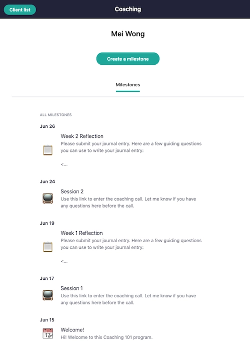 Teachable Coaching Feature