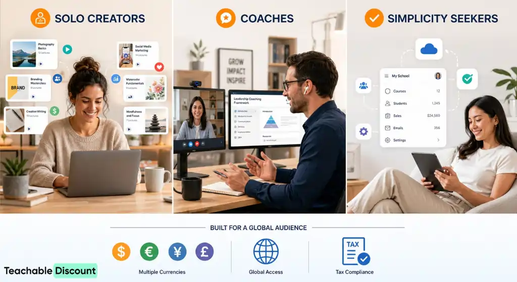 Teachable platform for creators selling online courses