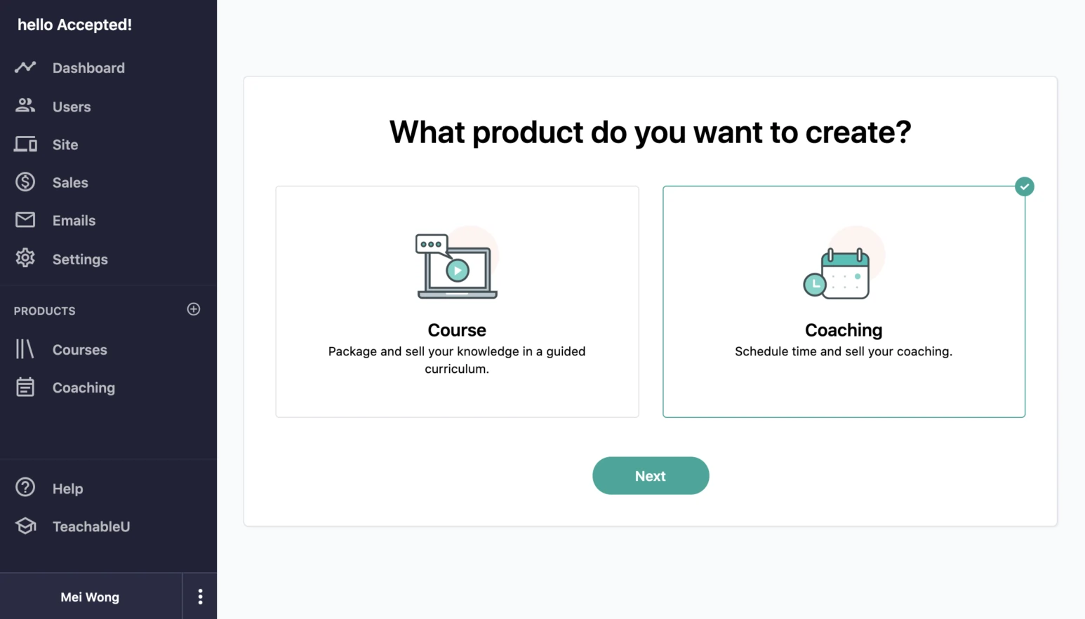 Create a Product in Teachable