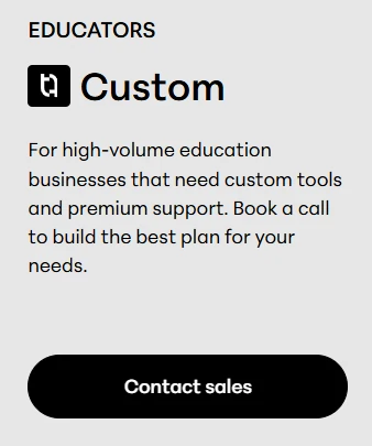 Teachable Custom Plan